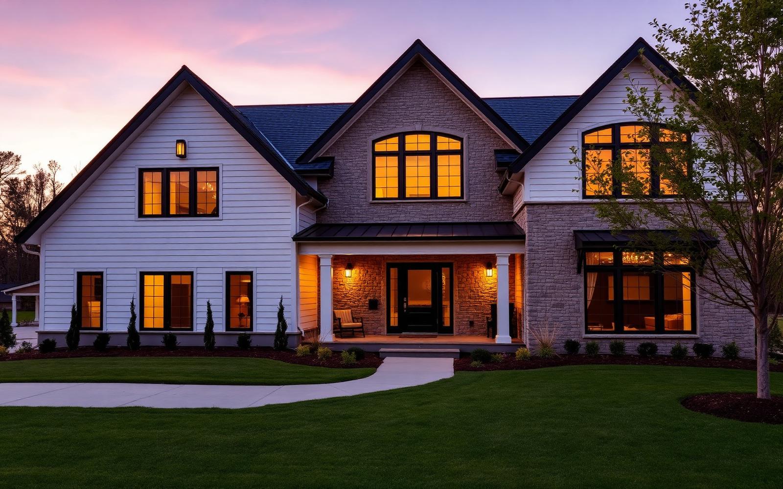 Custom home built by Winget Homes